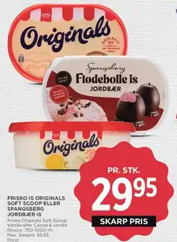 MENY Frisko Originals / Spangsberg Flødebolle is tilbud