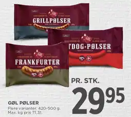 MENY Gøl pølser tilbud