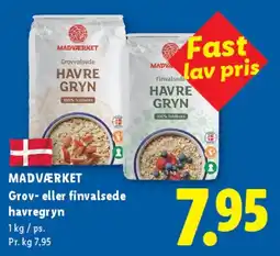 Lidl Grov- eller finvalsede havregryn tilbud