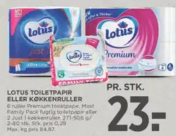 MENY Lotus toiletpapir eller køkkenruller tilbud