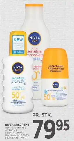 MENY NIVEA solcreme tilbud