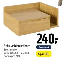 Føtex F.eks. Ashlan natbord tilbud