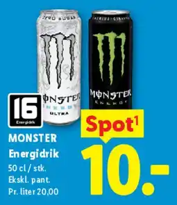 Lidl Monster Energydrik tilbud