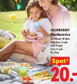 Lidl SILVERCREST Plastiksservice tilbud