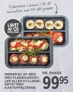 MENY Forberedte måltider (mørbrad af gris eller kyllingebryst) tilbud