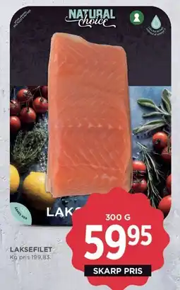 MENY Laksefilet (Natural Choice) tilbud