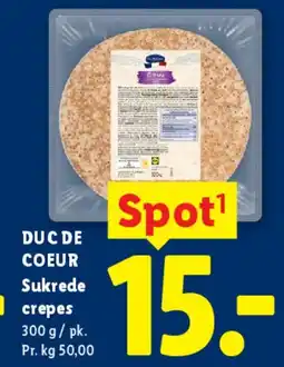 Lidl Duc De Coeur Sukkede crepes tilbud