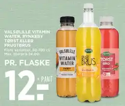 MENY Valsbulle Vitamin Water / Rynkeby Frugtbrus tilbud