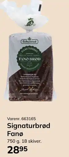 Dagrofa Food Service Signaturbrød Fanø tilbud