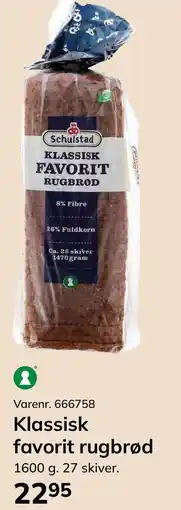 Dagrofa Food Service Klassisk favorit rugbrød tilbud