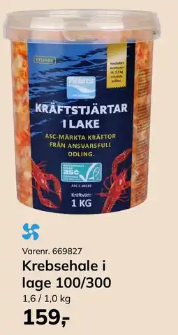 Dagrofa Food Service Krebsehale i lage 100/300 tilbud