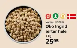 Dagrofa Food Service Øko Ingrid ærter hele tilbud