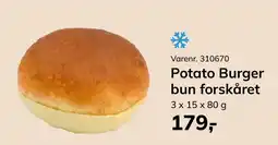 Dagrofa Food Service Potato Burger bun forskåret tilbud