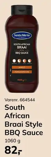 Dagrofa Food Service Santa Maria South African Braai Style BBQ Sauce tilbud