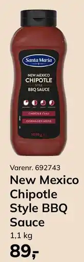 Dagrofa Food Service Santa Maria New Mexico Chipotle Style BBQ Sauce tilbud