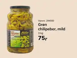 Dagrofa Food Service Grøn chilipeber, mild tilbud