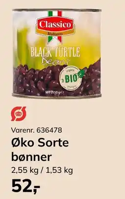 Dagrofa Food Service Øko Sorte bønner tilbud