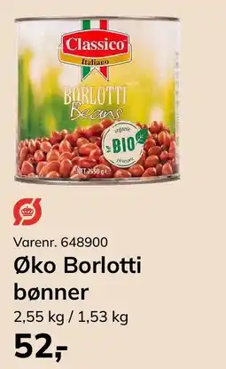 Dagrofa Food Service Øko Borlotti bønner tilbud