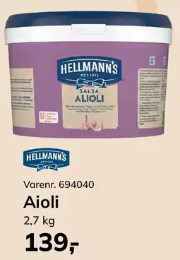 Dagrofa Food Service HELLMANN'S Aioli tilbud