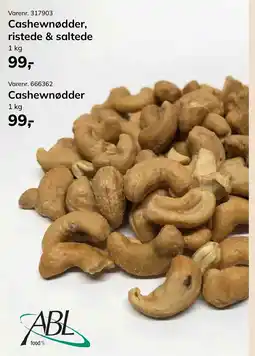 Dagrofa Food Service Cashewnødder, ristede & saltede tilbud