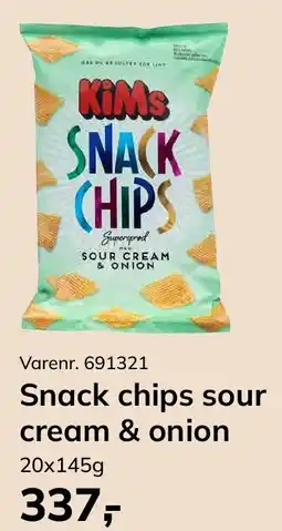 Dagrofa Food Service KIMS Snack chips sour cream & onion tilbud