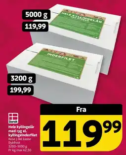 Løvbjerg Dansk Hele kyllingelår med ryg el. kyllingeinderfilet tilbud