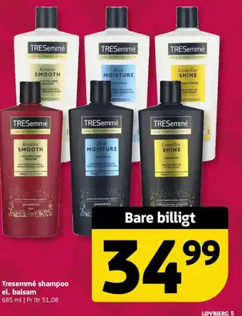 Løvbjerg Tresemmé shampoo el. balsam tilbud