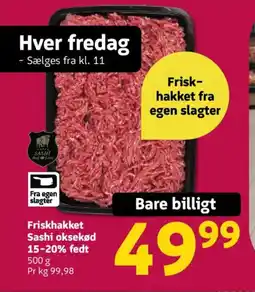 Løvbjerg Friskhakket Sashi oksekød 15-20% fedt tilbud