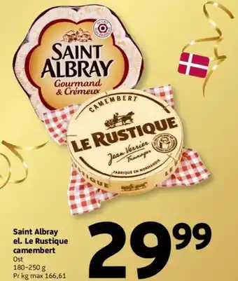Løvbjerg Saint Albray el. Le Rustique camembert tilbud