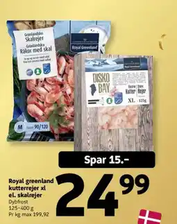 Løvbjerg Royal greenland kutterrejer xl el. skalrejer tilbud