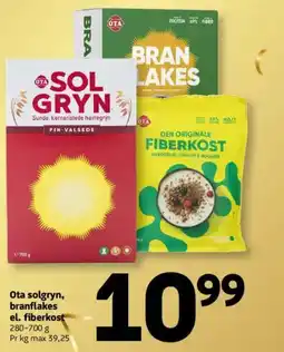 Løvbjerg Ota solgryn, branflakes el. fiberkost tilbud