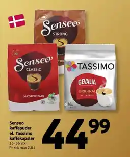 Løvbjerg Senseo kaffepuder el. Tassimo kaffekapsler tilbud