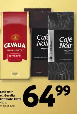 Løvbjerg Café Noir el. Gevalia koffeinfri kaffe tilbud