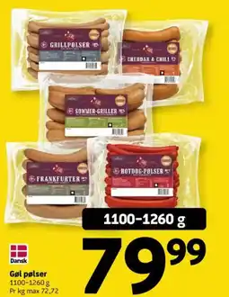 Løvbjerg Dansk Gøl pølser tilbud