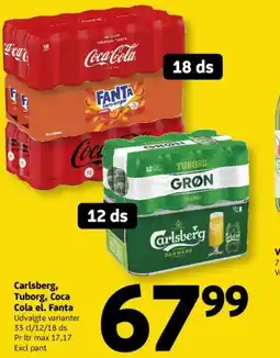 Løvbjerg Carlsberg, Tuborg, Coca Cola el. Fanta tilbud