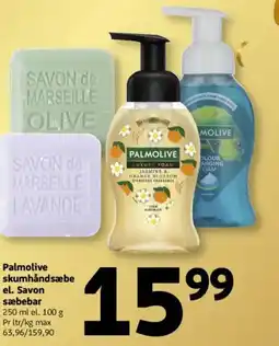 Løvbjerg Palmolive skumhåndsæbe el. Savon sæbebar tilbud