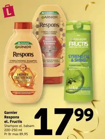 Løvbjerg Garnier Respons el. Fructis tilbud