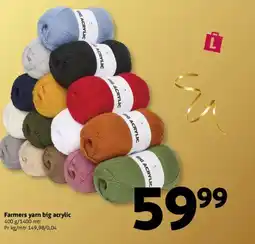 Løvbjerg Farmers yarn big acrylic tilbud