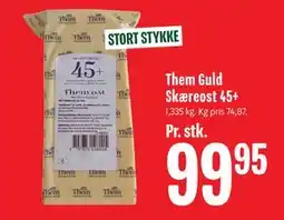 Min Købmand Them Guld Skæreost 45+ tilbud