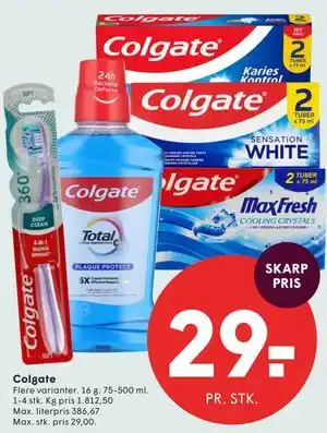 SPAR Colgate tilbud