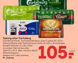SPAR Tuborg eller Carlsberg tilbud