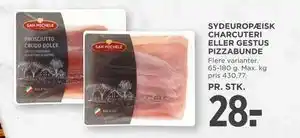 MENY SYDEUROPÆISK CHARCUTERI ELLER GESTUS PIZZABUNDE tilbud