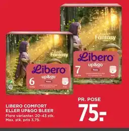 MENY LIBERO COMFORT ELLER UP&GO BLEER tilbud
