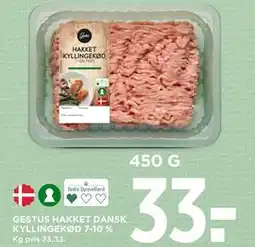 MENY GESTUS HAKKET DANSK KYLLINGEKØD 7-10 % tilbud
