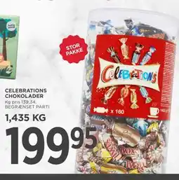 MENY CELEBRATIONS CHOKOLADER tilbud
