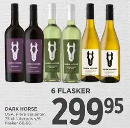 MENY DARK HORSE tilbud