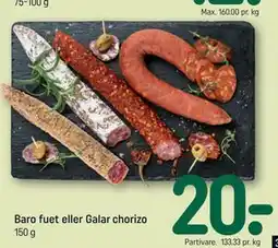 REMA 1000 Baro fuet eller Galar chorizo tilbud