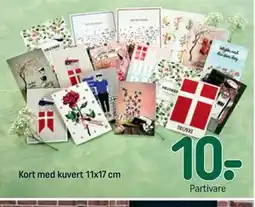 REMA 1000 Kort med kuvert 11x17 cm tilbud