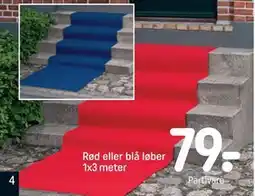 REMA 1000 Rød eller blå løber 1x3 meter tilbud