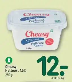 REMA 1000 Cheasy Hytteost 1.5% tilbud